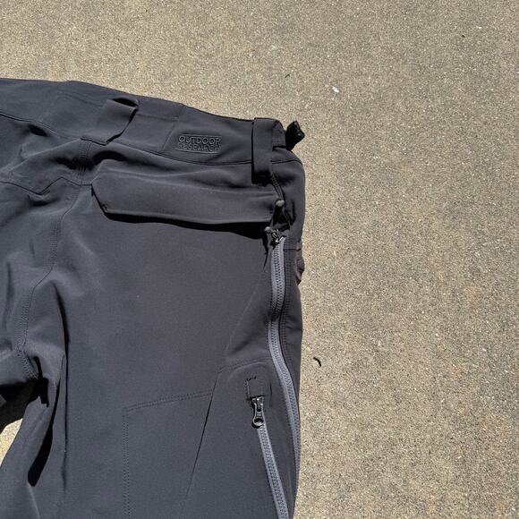 Men's Outdoor Research Black Windstopper Soft Shell Snow Winter Pants Sz Large - Picture 3 of 9